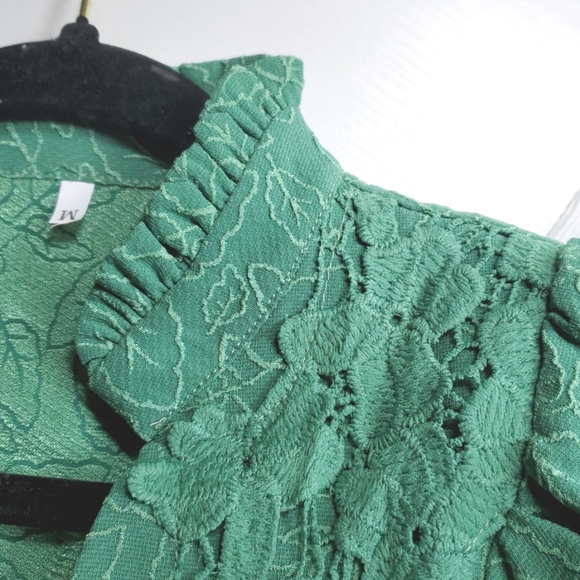 💜$5💜 Woman's Green Dress Size Med - Picture 7 of 7